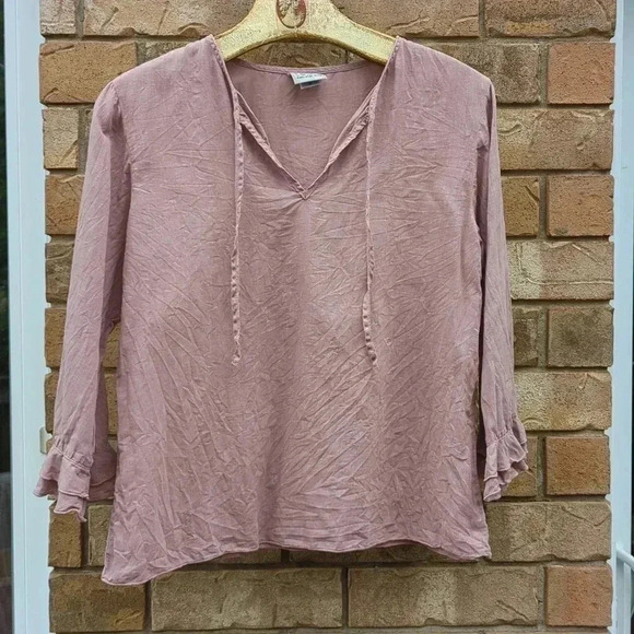 Hemp Blend  Blouse - Picture 2 of 11